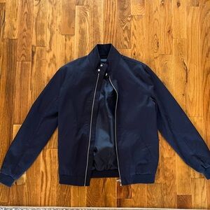 ASOS DESIGN Navy Blue Bomber Jacket - Size XS